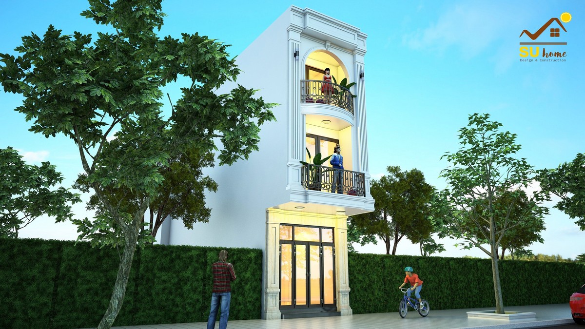 Thi công nhà phố tân cổ điển đà nẵng